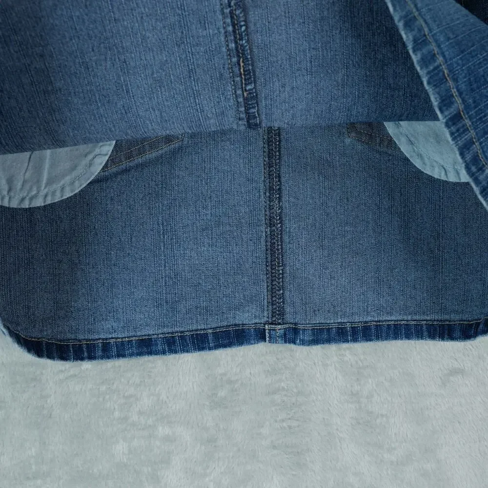 Lazer Jeans Skirt‎ Womens Juniors 9 Demim Mini Skirt Stretch Y2K